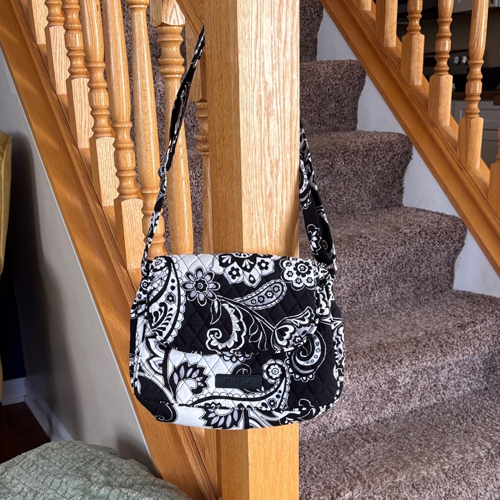 Vera Bradley Black and White Crossbody Bag